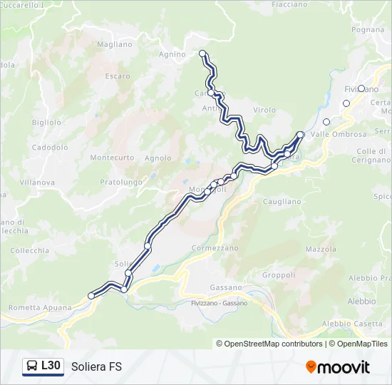 L30 Bus Line Map