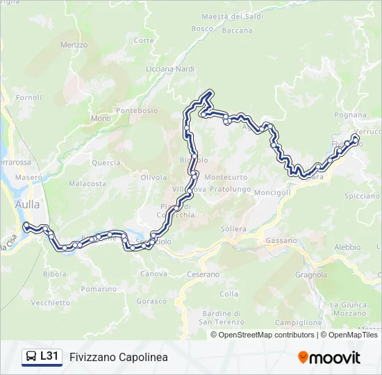 L31 Bus Line Map