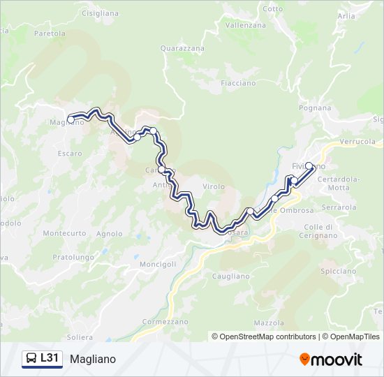 L31 Bus Line Map