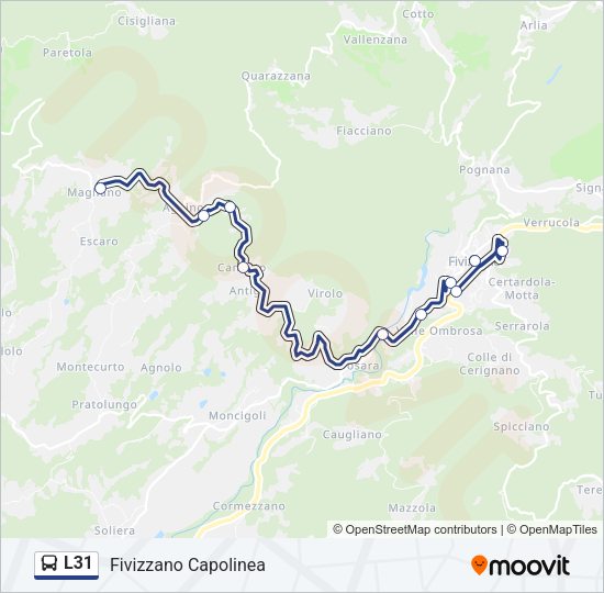 L31 Bus Line Map