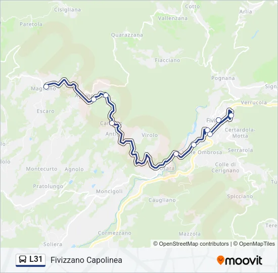 L31 Bus Line Map