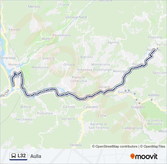 L32 bus Line Map