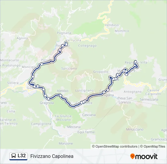L32 Bus Line Map
