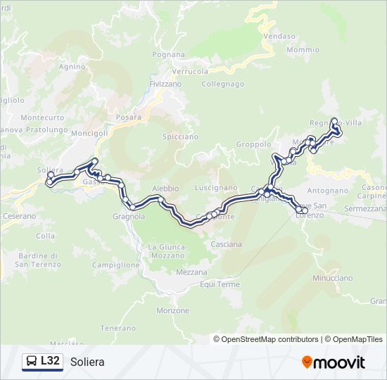 L32 Bus Line Map