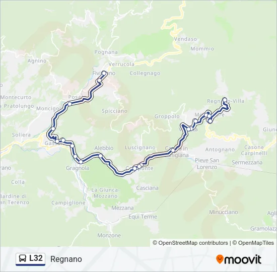 L32 Bus Line Map