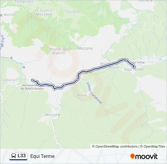 L33 Bus Line Map