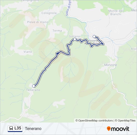 L35 Bus Line Map