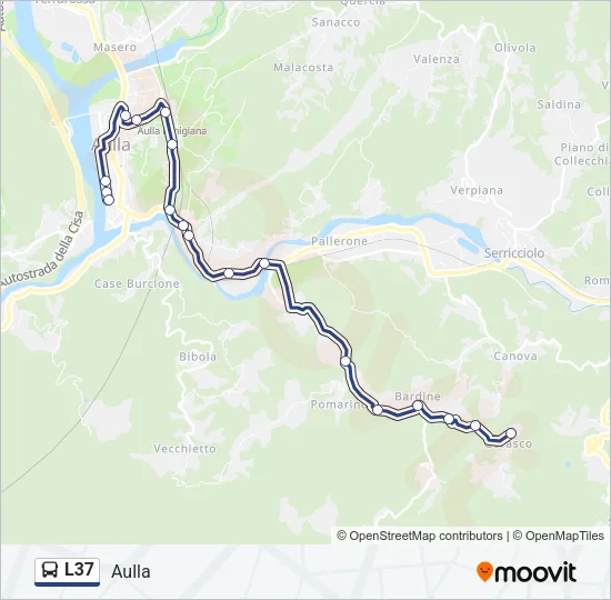 L37 Bus Line Map