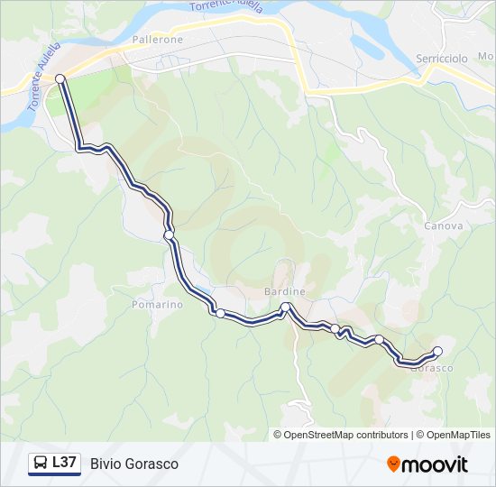 L37 Bus Line Map