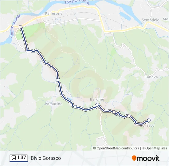 L37 Bus Line Map
