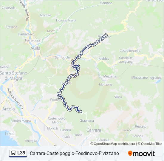 L39 bus Line Map