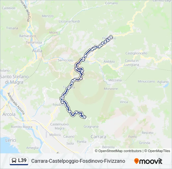 L39 Bus Line Map