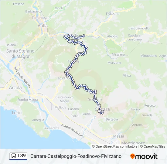 L39 Bus Line Map