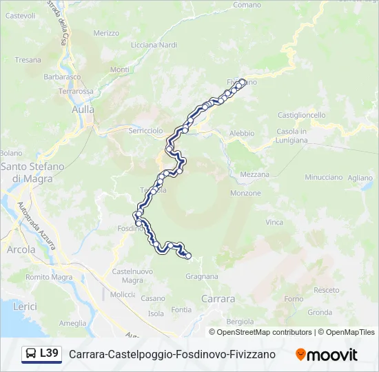 L39 Bus Line Map