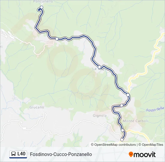 L40 Bus Line Map