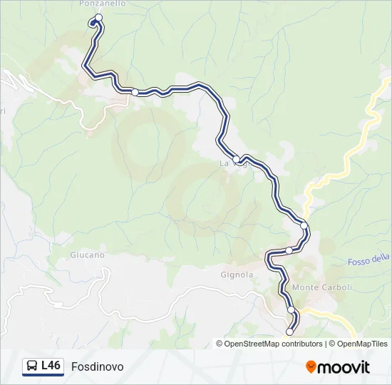L46 Bus Line Map