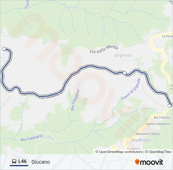 L46 Bus Line Map