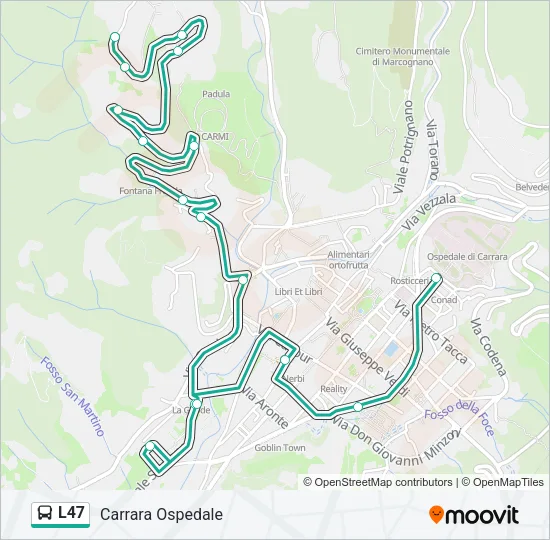 L47 Bus Line Map