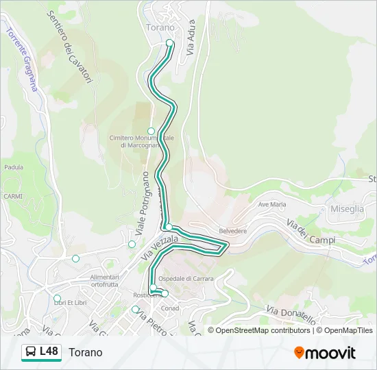 L48 Bus Line Map