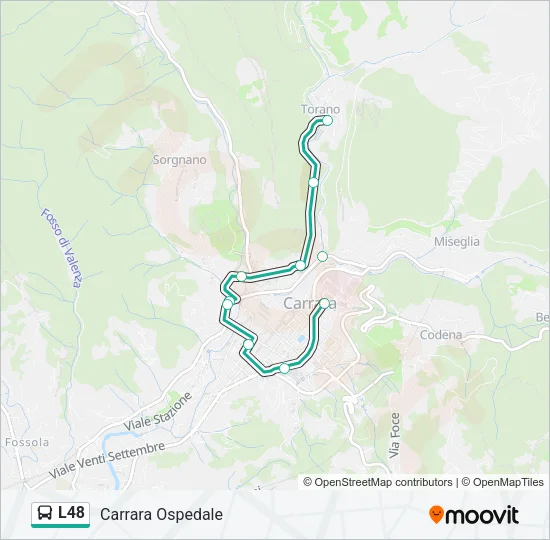 L48 Bus Line Map
