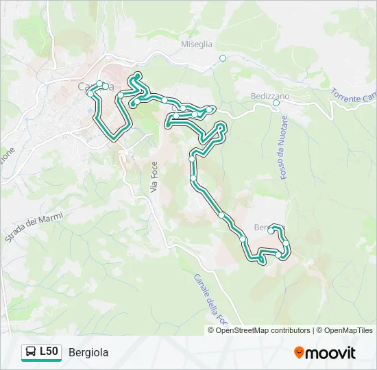 L50 Bus Line Map