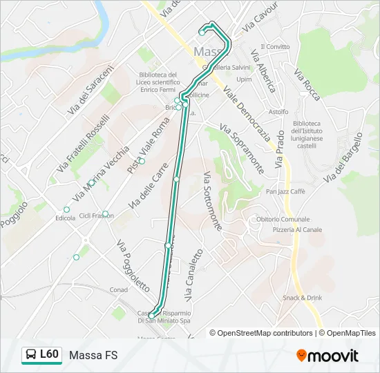 L60 Bus Line Map