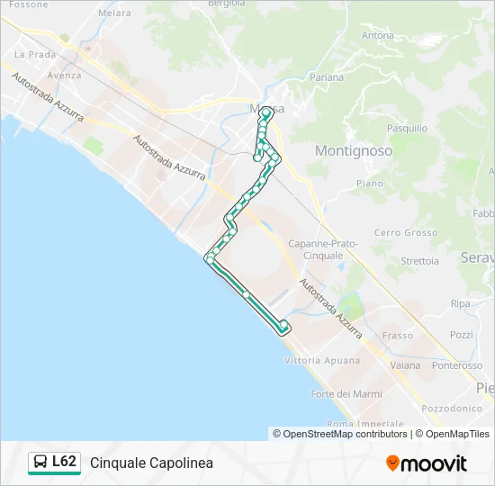 L62 Bus Line Map