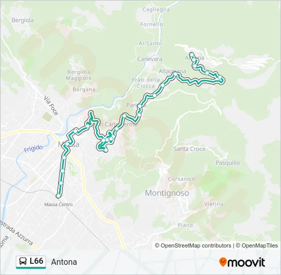 L66 Bus Line Map