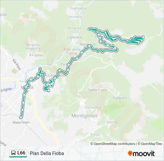 L66 Bus Line Map