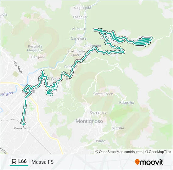 L66 Bus Line Map