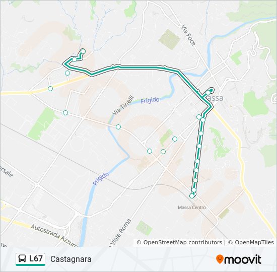L67 bus Line Map