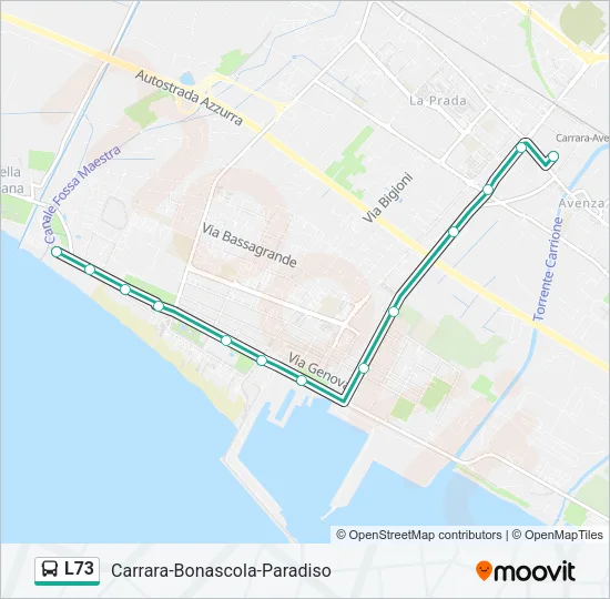 L73 Bus Line Map