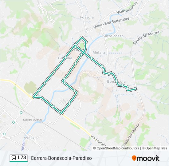 L73 Bus Line Map