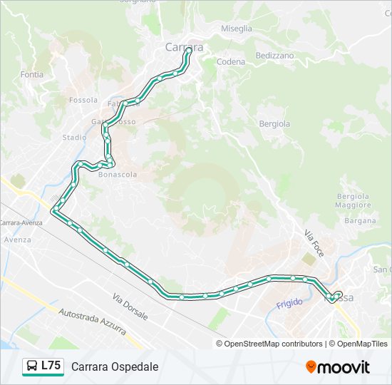 L75 bus Line Map
