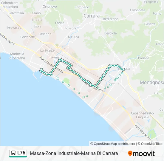 L76 Bus Line Map