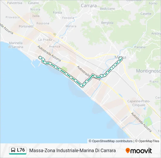 L76 Bus Line Map