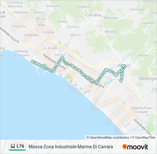L76 Bus Line Map