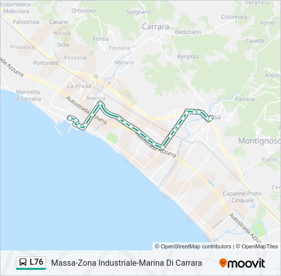 L76 Bus Line Map