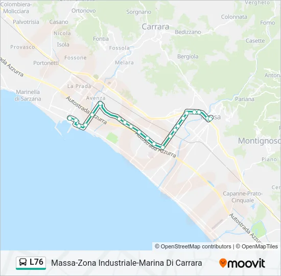 L76 Bus Line Map