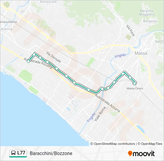 L77 Bus Line Map