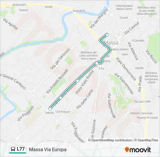 L77 Bus Line Map