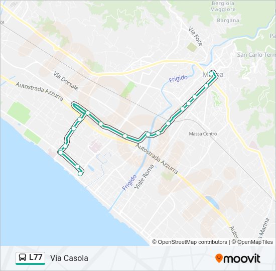 L77 Bus Line Map