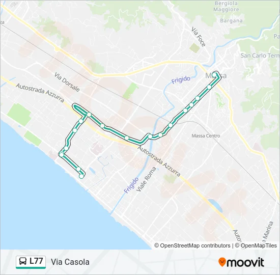 L77 Bus Line Map