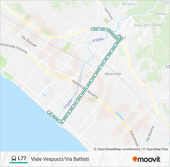 L77 Bus Line Map