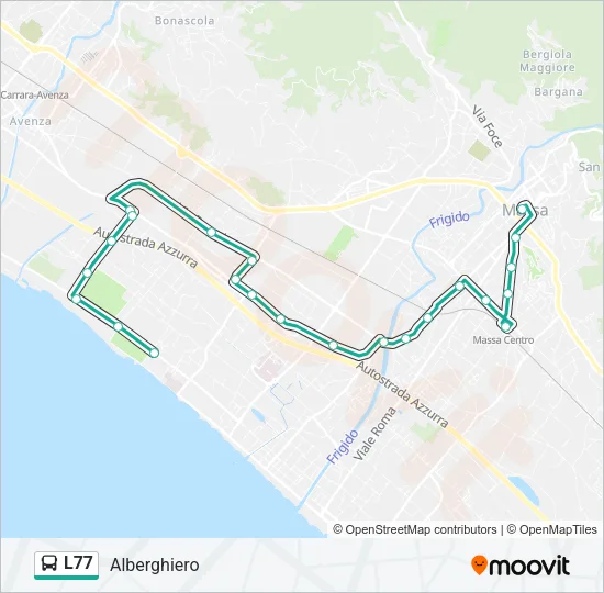 L77 Bus Line Map