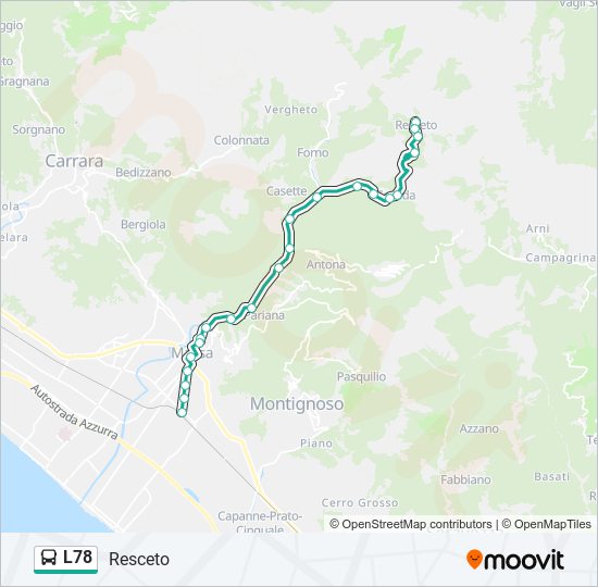 L78 bus Line Map