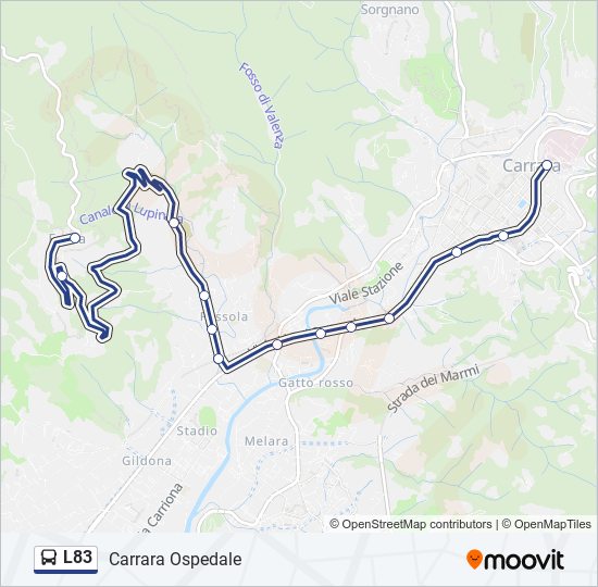 L83 bus Line Map