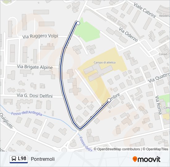 L98 bus Line Map