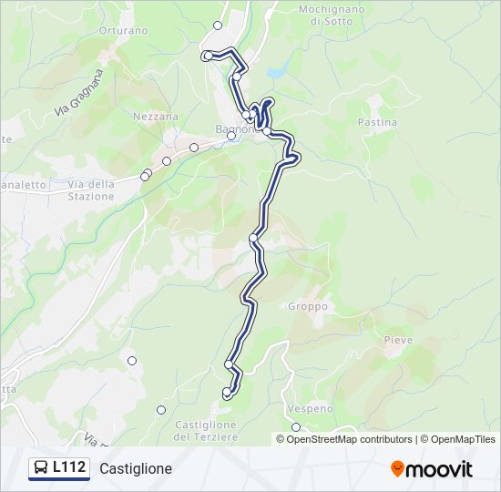 L112 Bus Line Map