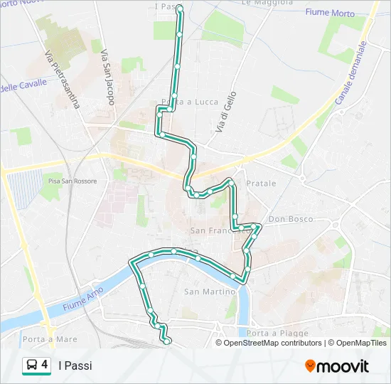 4 Bus Line Map